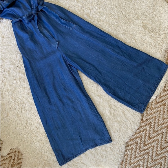 Universal Thread | Chambray Wide-Leg Jumpsuit - Picture 7 of 8